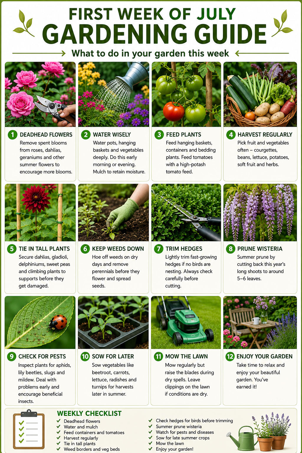 First Week of July Gardening Jobs  What to Do in Your Garden