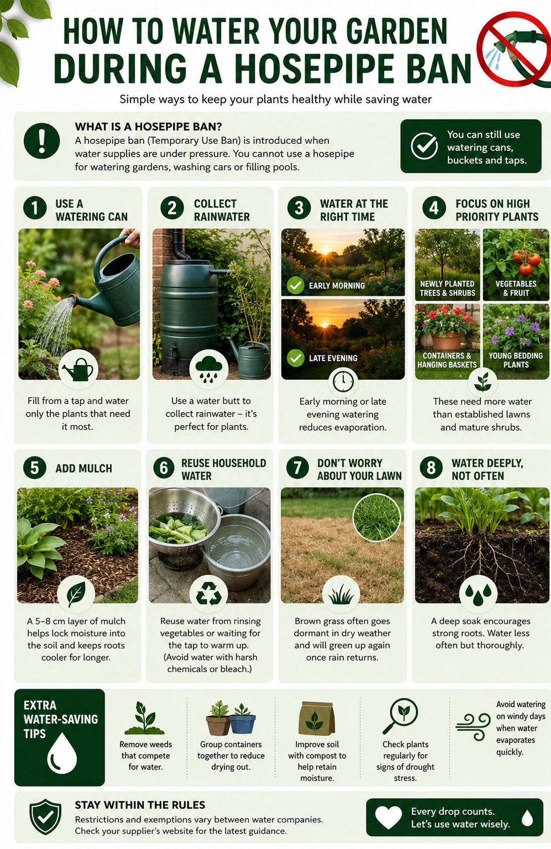 How to Keep Your Garden Healthy During a Hosepipe Ban