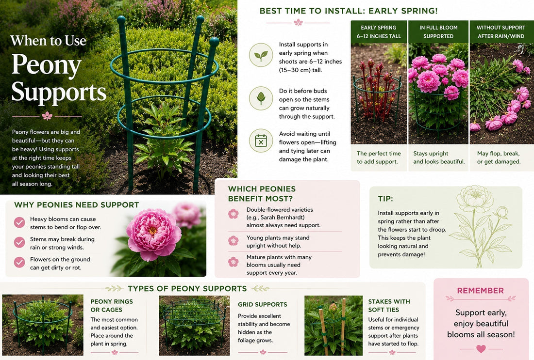 When Should You Support Peonies? A Gardener’s Guide