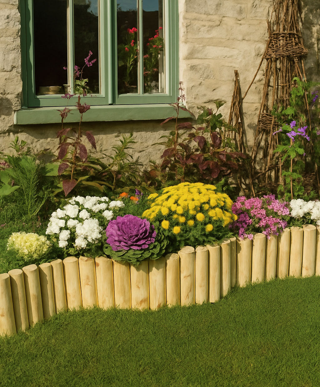 Wooden Garden Edging