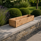 Wooden Window Boxes – Handmade Outdoor Timber Planter Troughs for Flowers, Herbs, Patios & Gardens – Fully Assembled