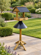 Freestanding Wild Bird Table with Anti-Squirrel Protector Guard Shield - Coverham