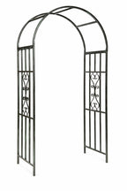 Garden Arch Trellis  Steel Metal Archway with Ground Spikes