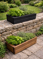 Premium Wooden Balcony Planter - Ready Assembled Herb & Flower Box