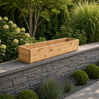 Wooden Window Boxes – Handmade Outdoor Timber Planter Troughs for Flowers, Herbs, Patios & Gardens – Fully Assembled