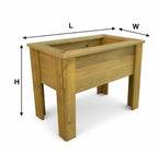 Heavy-Duty Fully Assembled Raised Garden Planter on Legs – Wooden Vegetable & Herb Planter