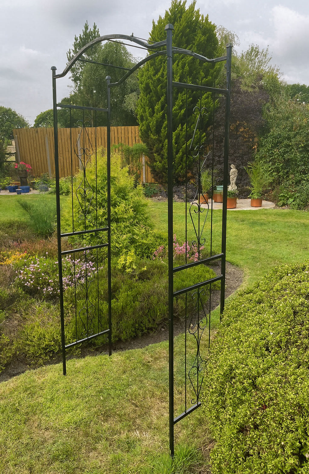 Decorative Steel Garden Archway Arbor for Roses