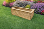 Large Wooden Planter Box - Outdoor Timber Garden & Patio Herb Planters