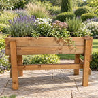 Elevated Wooden Garden Grower 90cm - Raised Planting Trough on Legs