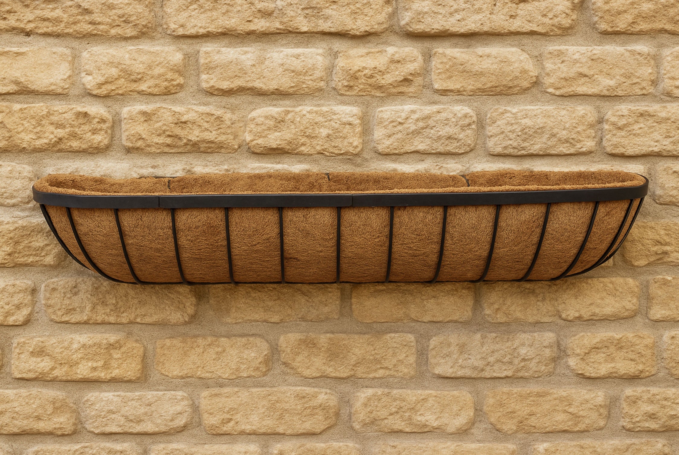 Matching Garden Wall Trough Window Boxes - Hanging Baskets & Raised Metal Patio Planters