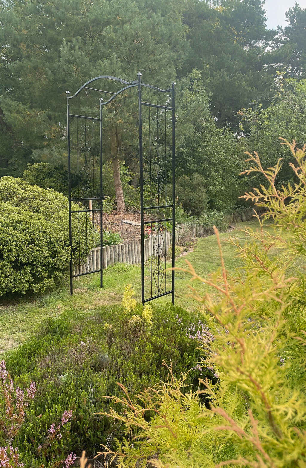 Decorative Steel Garden Archway Arbor for Roses