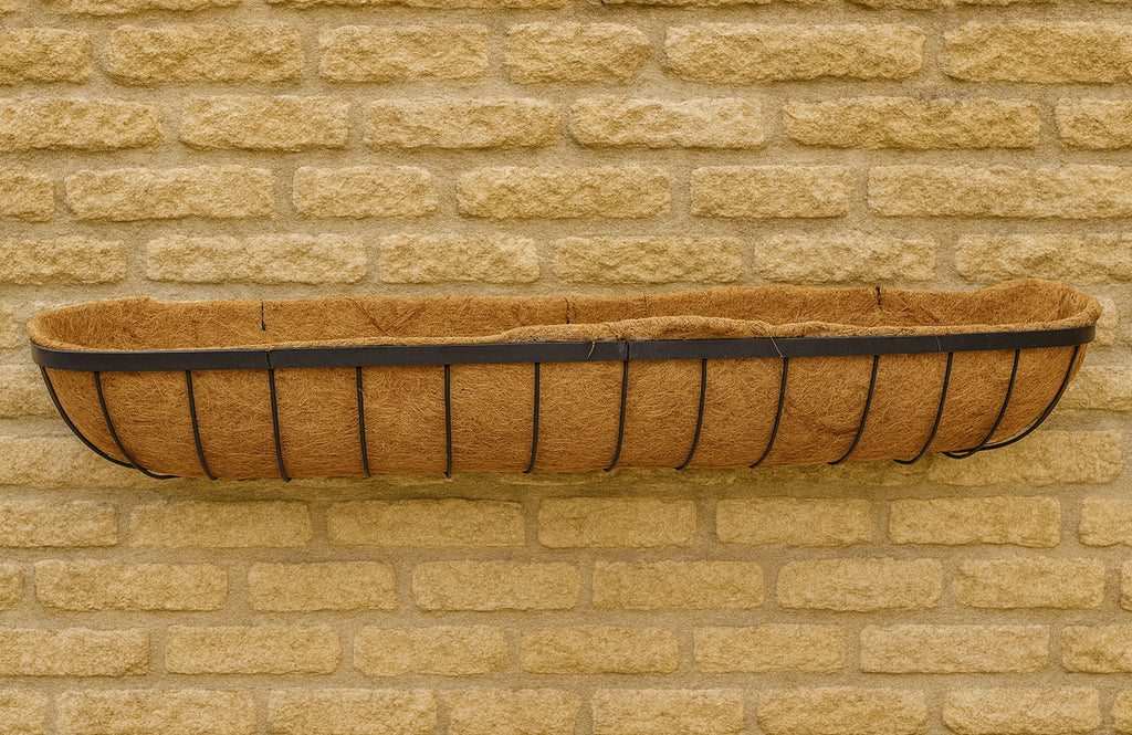 Matching Garden Wall Trough Window Boxes - Hanging Baskets & Raised Metal Patio Planters