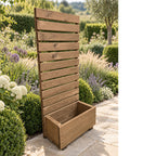 Wooden Planter with Trellis Screening for Climbing Plants & Foliage