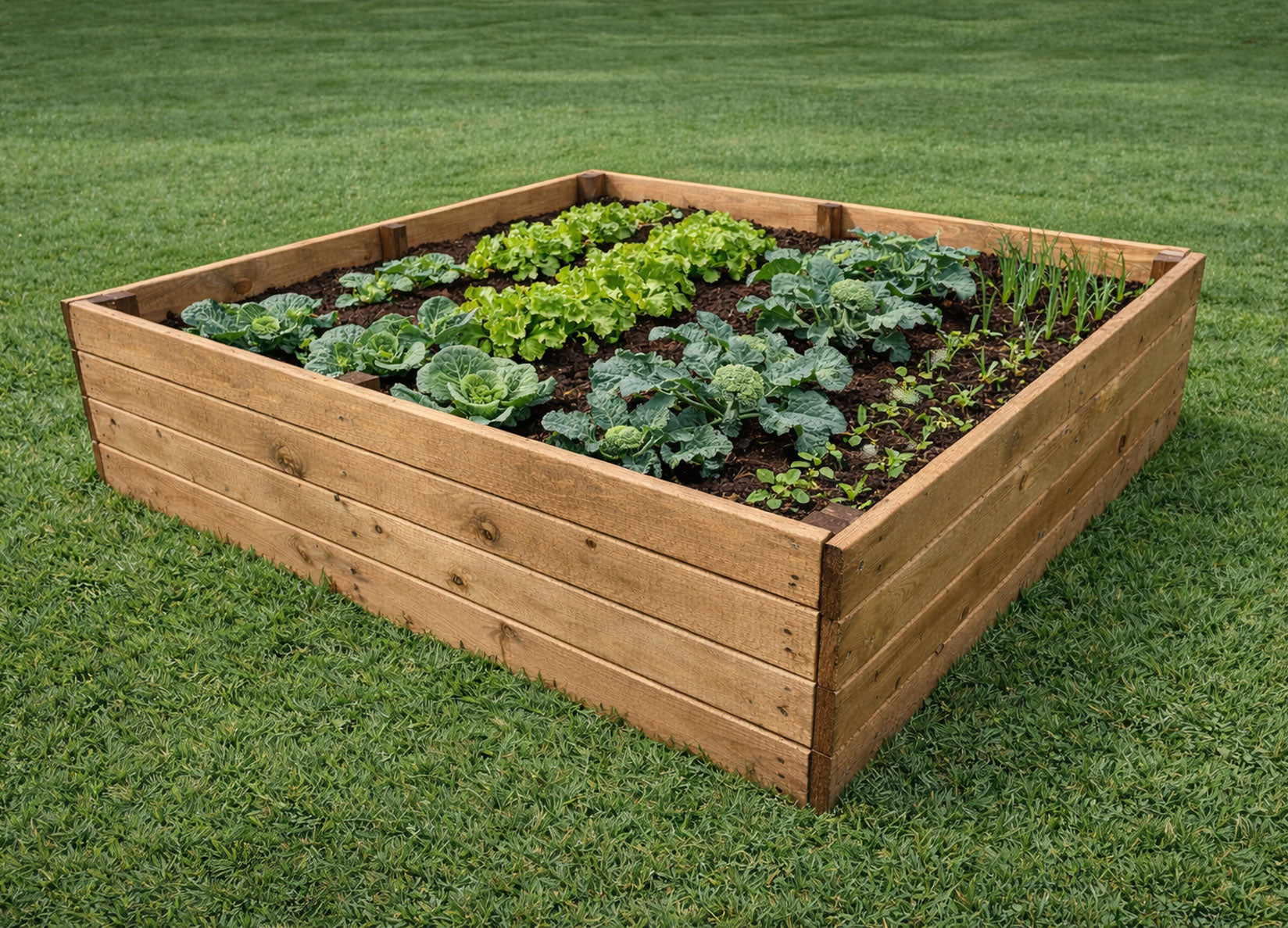 Wooden Raised Garden Beds - Vegetable Growing Beds Multiple Sizes