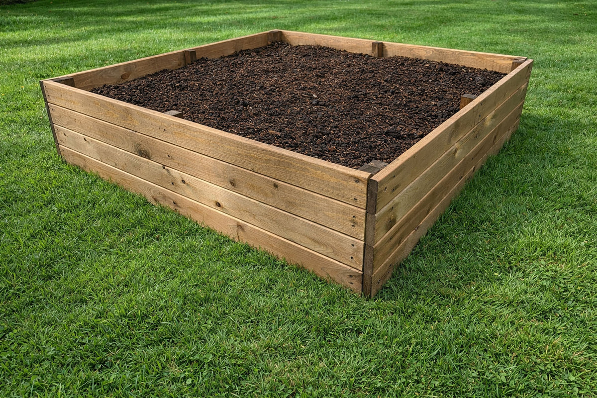 Wooden Raised Garden Beds - Vegetable Growing Beds Multiple Sizes ...