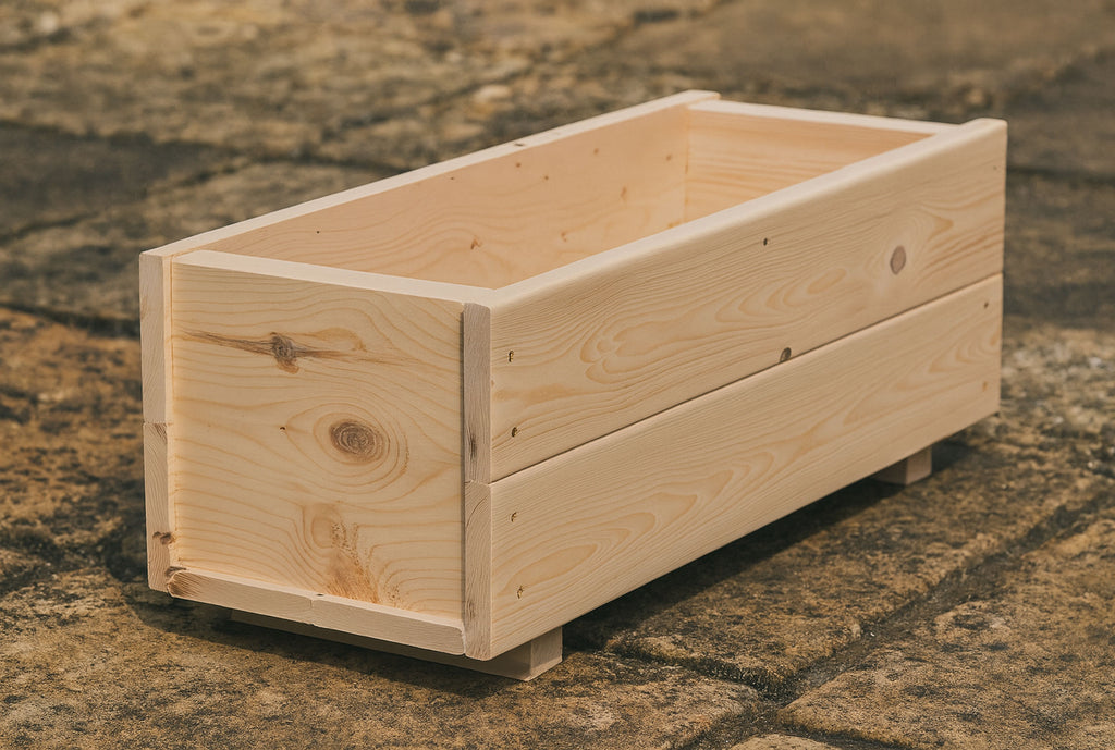Outdoor Wooden Planter Boxes - Garden Trough Containers Heavy Duty – Available in 7 Sizes