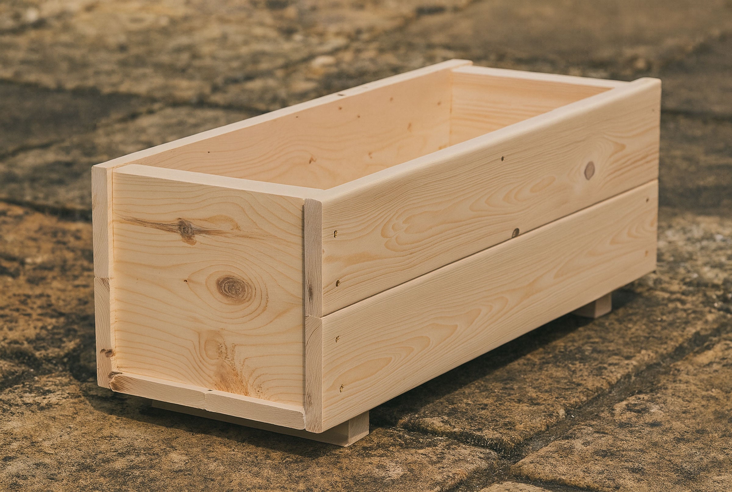 Outdoor Wooden Planter Boxes - Garden Trough Containers Heavy Duty – Available in 7 Sizes
