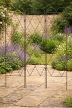 Extra Wide Lattice Garden Trellis – Metal Support for Vegetables and Sweet Peas 1.5m