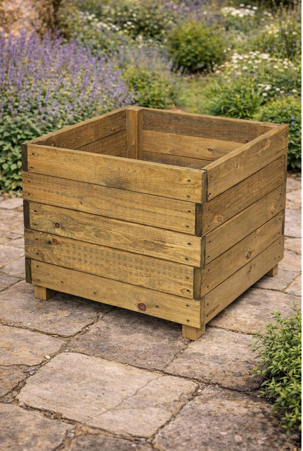 Heavy Duty Square Planter for Plants Herbs & Vegetables