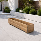 Wooden Window Planter Trough - Fully Assembled Timber Flower &amp; Herb Planter