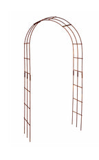 Handmade Heavy Duty Steel Garden Arch - Rustic Natural Rust Finish