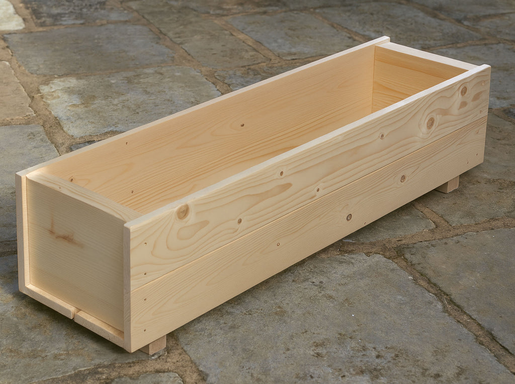 Outdoor Wooden Planter Boxes - Garden Trough Containers Heavy Duty – Available in 7 Sizes