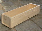 Outdoor Wooden Planter Boxes - Garden Trough Containers Heavy Duty – Available in 7 Sizes