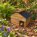 Heavy Duty Hedgehog House  - Solid Wood Garden Hibernation Shelter