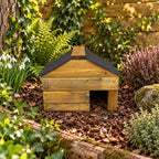 Heavy Duty Hedgehog House  - Solid Wood Garden Hibernation Shelter