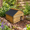 Heavy Duty Hedgehog House  - Solid Wood Garden Hibernation Shelter