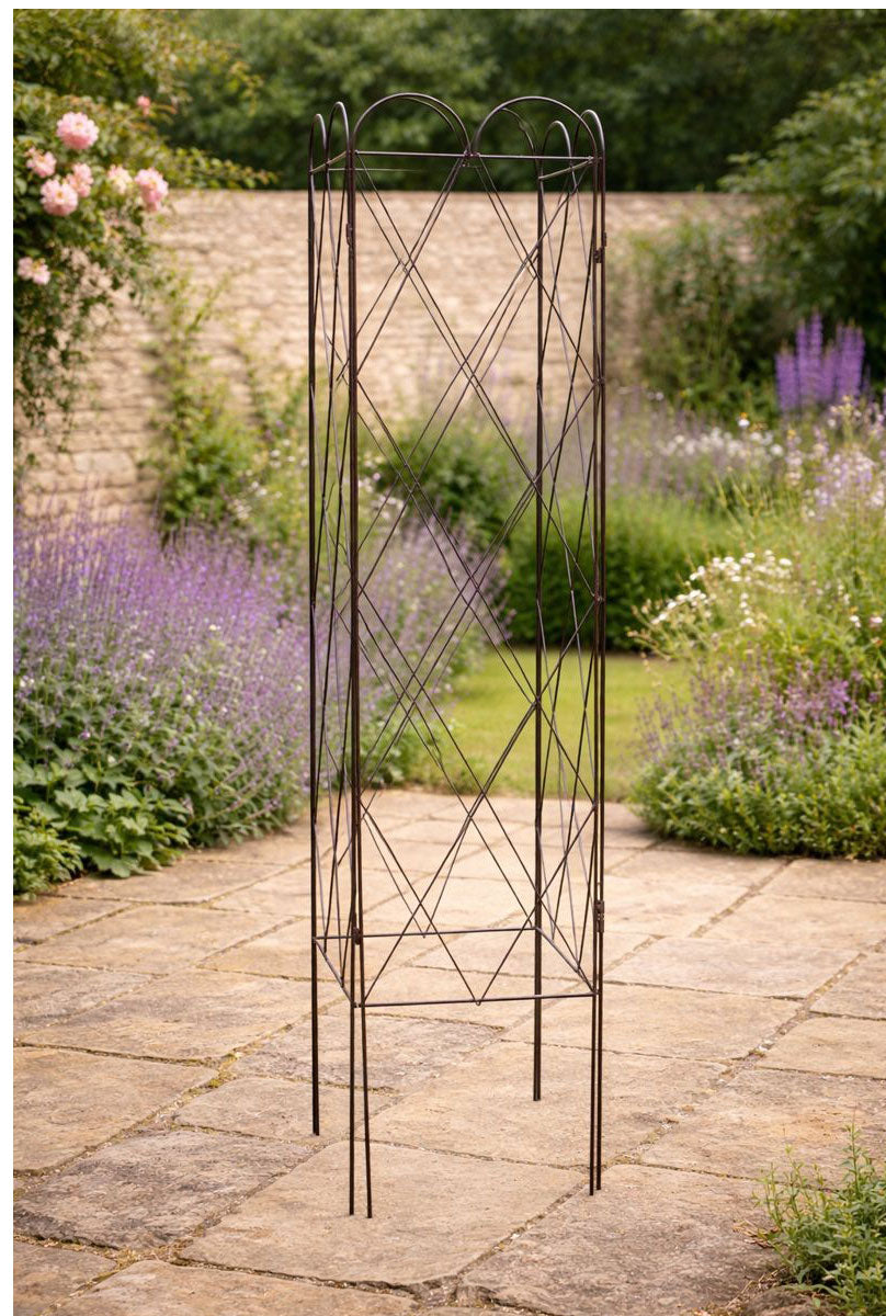 Extra Wide Lattice Garden Trellis – Metal Support for Vegetables and Sweet Peas 1.5m