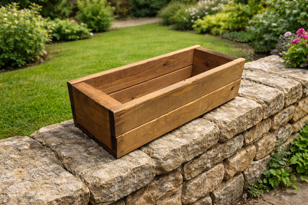 Premium Wooden Balcony Planter - Ready Assembled Herb & Flower Box