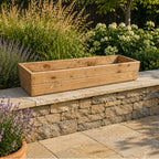 Wooden Window Boxes – Handmade Outdoor Timber Planter Troughs for Flowers, Herbs, Patios & Gardens – Fully Assembled