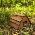 Wooden Hedgehog House Garden Hibernation Shelter Wildlife Habitat Outdoor Winter Home