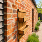 Wooden Herb Planter with Trellis Wall Mounted Raised Flower Box for Patio Balcony Garden