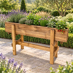 Elevated Wooden Garden Grower 120cm - Large Raised Planting Trough on Legs