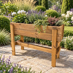 Elevated Wooden Garden Grower 90cm - Raised Planting Trough on Legs