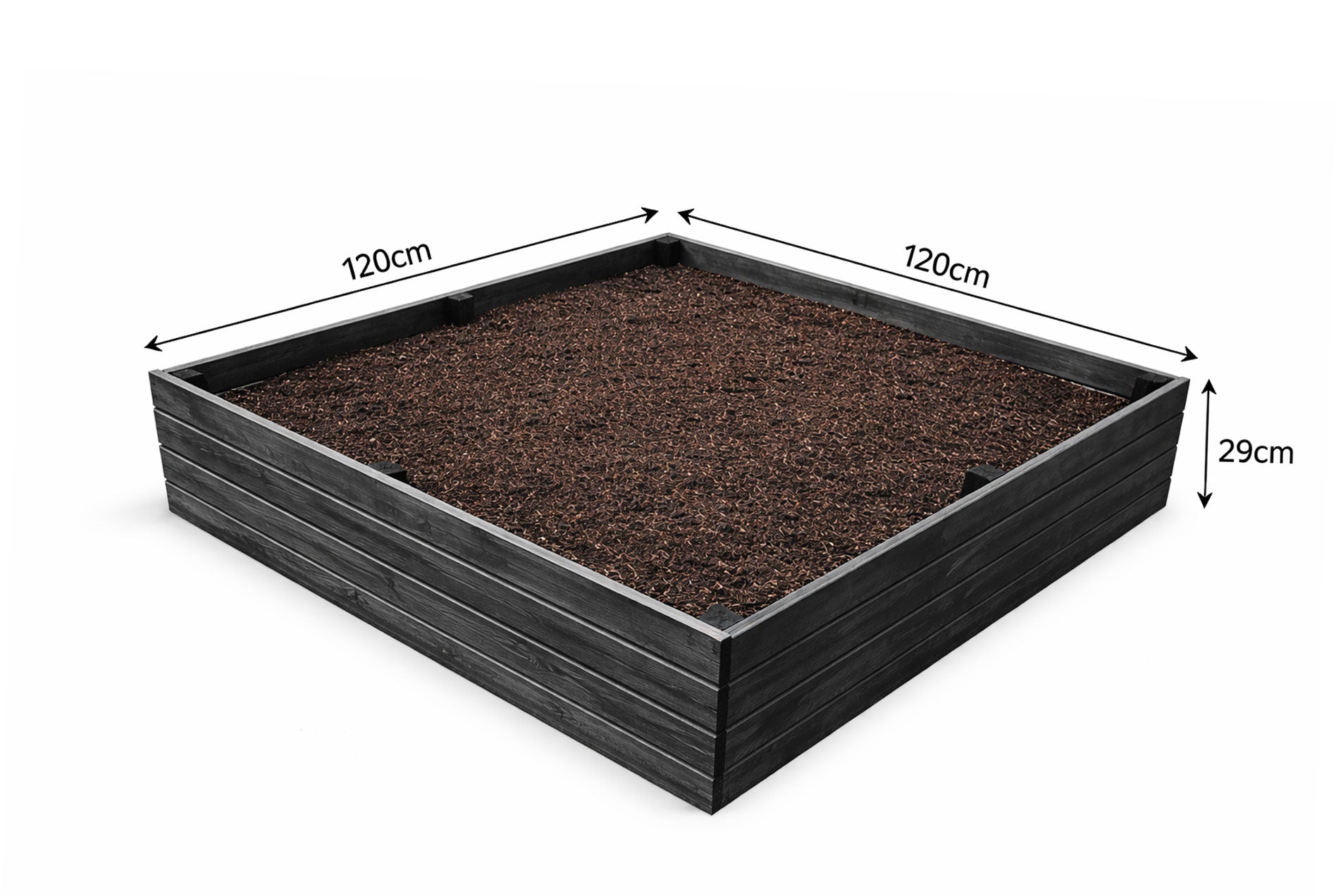 Wooden Raised Garden Beds for Vegetables Plants - Multiple Sizes