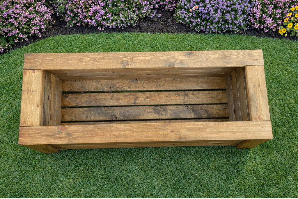 Large Wooden Planter Box - Outdoor Timber Garden & Patio Herb Planters