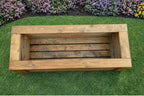 Large Wooden Planter Box - Outdoor Timber Garden & Patio Herb Planters