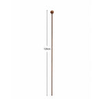 Heavy Duty Rust Plant Stakes 1.25m - 10mm Steel Garden Plant Supports - Pack of 4