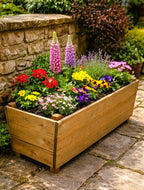 Extra Large Wooden Vegetable Planter Fully Assembled Garden Flower Planter
