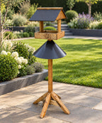 Freestanding Wild Bird Table with Anti-Squirrel Protector Guard Shield - Coverham