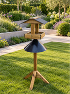 Freestanding Wild Bird Table with Anti-Squirrel Protector Guard Shield - Coverham