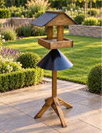 Freestanding Wild Bird Table with Anti-Squirrel Protector Guard Shield - Coverham