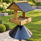 Freestanding Wild Bird Table with Anti-Squirrel Protector Guard Shield - Coverham
