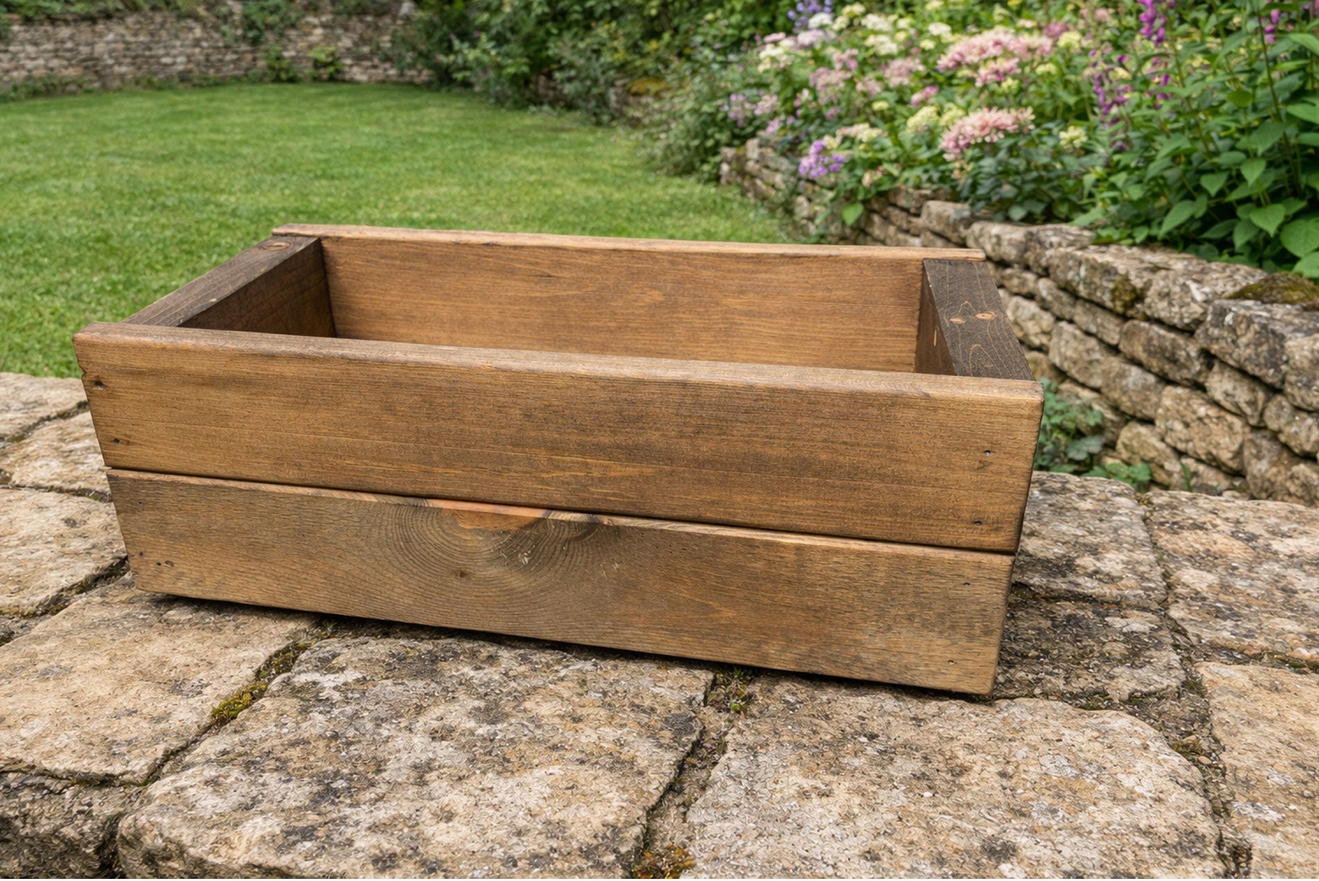 Premium Wooden Balcony Planter - Ready Assembled Herb & Flower Box