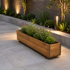 Wooden Window Planter Trough - Fully Assembled Timber Flower &amp; Herb Planter
