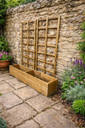 Wooden Planter with Trellis for Gardens & Patios - Choose of 2 Colours