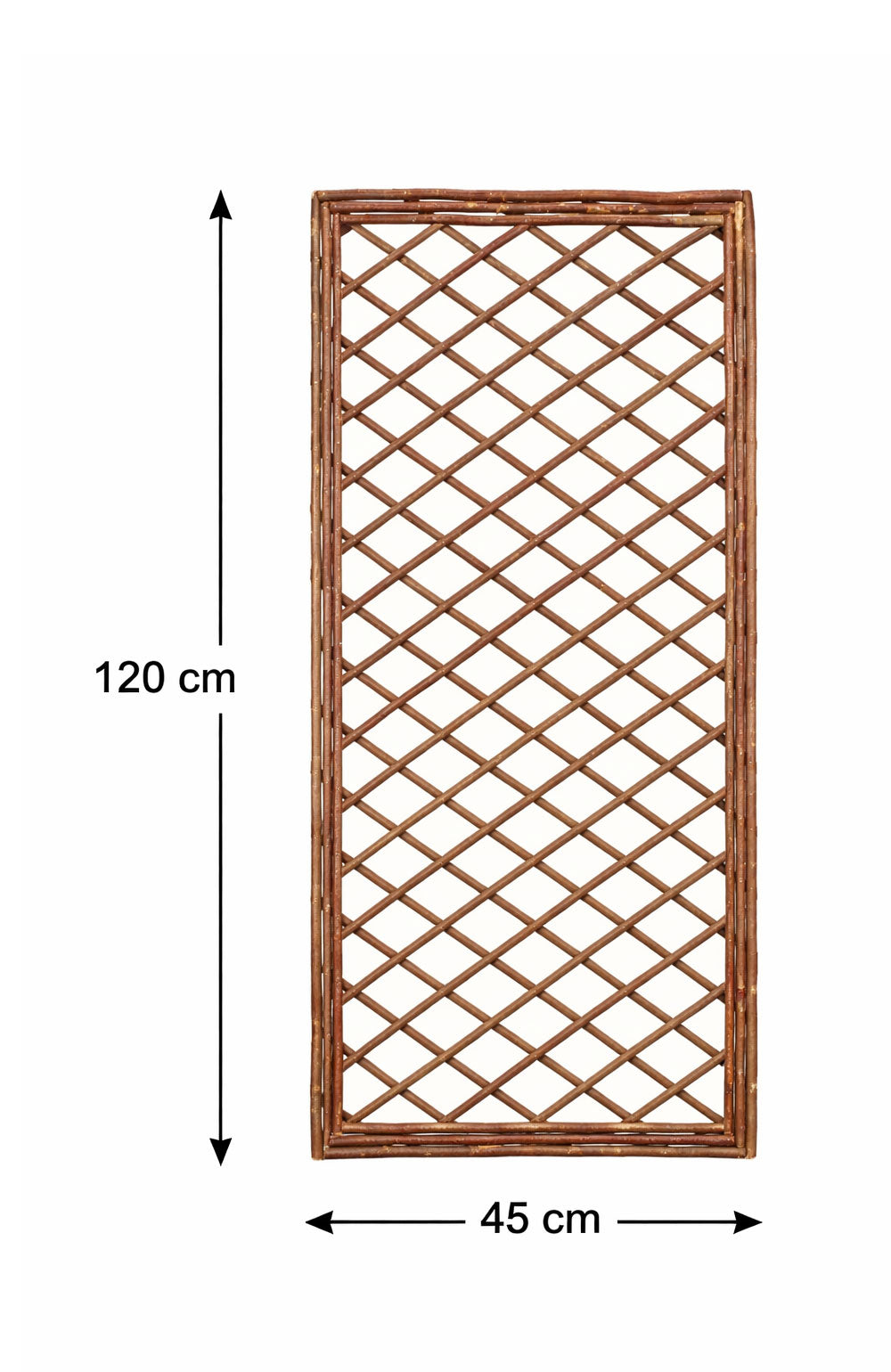 Willow Garden Trellis Rustic Panels Natural Framed Climbing Supports